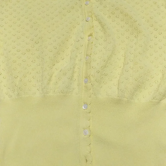Banana Republic Petite Yellow Buttoned Blouse Size PXS - Picture 3 of 9